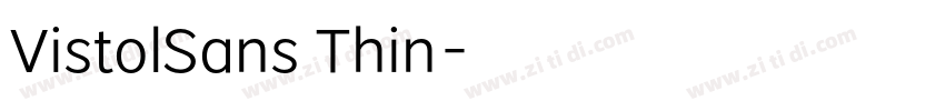 VistolSans Thin字体转换